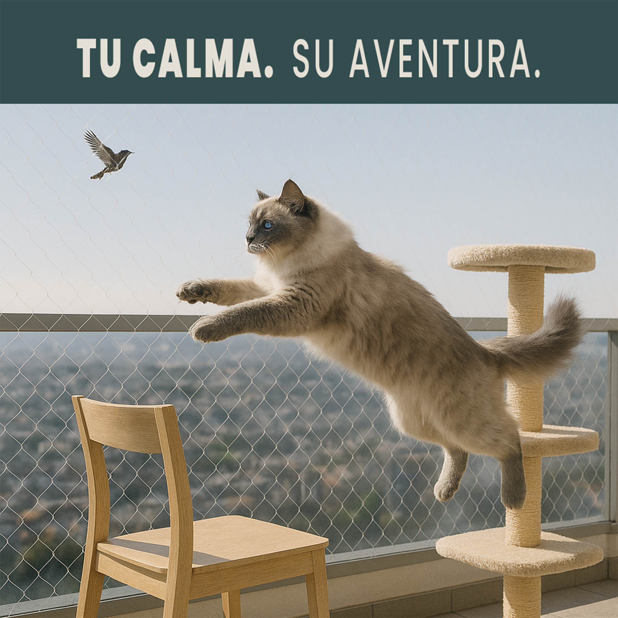 Red de Seguridad Premium para Gatos